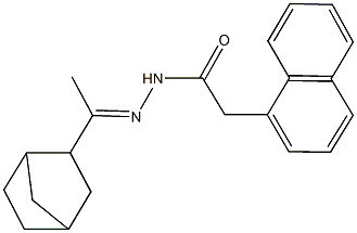 N'-(1-bicyclo[2.2.1]hept-2-ylethylidene)-2-(1-naphthyl)acetohydrazide Structure