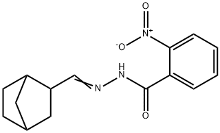 N'-(bicyclo[2.2.1]hept-2-ylmethylene)-2-nitrobenzohydrazide Struktur