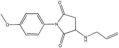 3-(allylamino)-1-(4-methoxyphenyl)pyrrolidine-2,5-dione 化学構造式