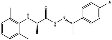 N'-[1-(4-bromophenyl)ethylidene]-2-(2,6-dimethylanilino)propanohydrazide|