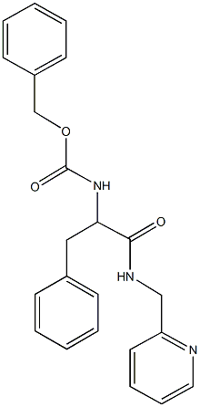 benzyl 1-benzyl-2-oxo-2-[(2-pyridinylmethyl)amino]ethylcarbamate Struktur