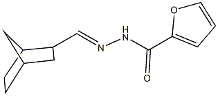 N'-(bicyclo[2.2.1]hept-2-ylmethylene)-2-furohydrazide Struktur