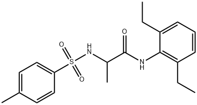 N-(2,6-diethylphenyl)-2-{[(4-methylphenyl)sulfonyl]amino}propanamide Structure