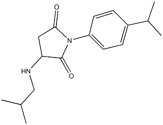 3-(isobutylamino)-1-(4-isopropylphenyl)-2,5-pyrrolidinedione Structure