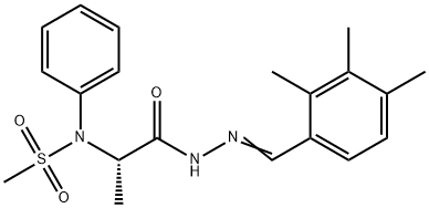 N-{1-methyl-2-oxo-2-[2-(2,3,4-trimethylbenzylidene)hydrazino]ethyl}-N-phenylmethanesulfonamide Structure