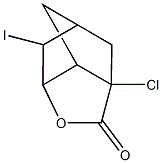 6-chloro-2-iodo-4-oxatricyclo[4.2.1.0~3,7~]nonan-5-one 结构式