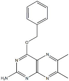 4-(benzyloxy)-6,7-dimethyl-2-pteridinylamine Structure