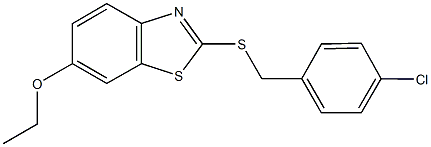 101118-81-4 2-[(4-chlorobenzyl)sulfanyl]-1,3-benzothiazol-6-yl ethyl ether