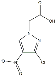 {3-chloro-4-nitro-1H-pyrazol-1-yl}acetic acid 结构式