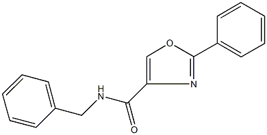 N-benzyl-2-phenyl-1,3-oxazole-4-carboxamide Structure