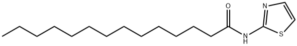 N-(1,3-thiazol-2-yl)tetradecanamide Struktur