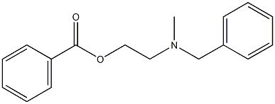 2-[benzyl(methyl)amino]ethyl benzoate 化学構造式