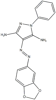 1015913-58-2 3-amino-4-(1,3-benzodioxol-5-yldiazenyl)-1-phenyl-1H-pyrazol-5-ylamine