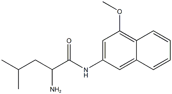 2-amino-N-(4-methoxy-2-naphthyl)-4-methylpentanamide Structure
