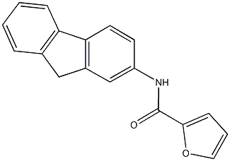 N-(9H-fluoren-2-yl)-2-furamide 结构式