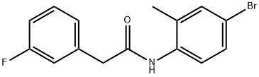 N-(4-bromo-2-methylphenyl)-2-(3-fluorophenyl)acetamide Struktur