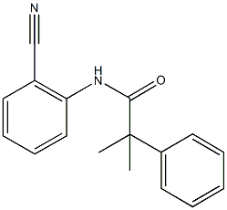 N-(2-cyanophenyl)-2-methyl-2-phenylpropanamide 结构式