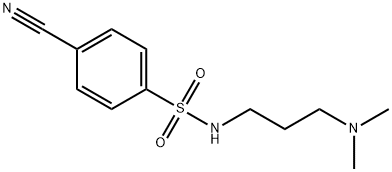 4-cyano-N-[3-(dimethylamino)propyl]benzenesulfonamide Structure