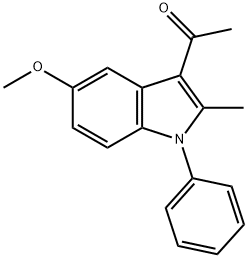 1-(5-methoxy-2-methyl-1-phenyl-1H-indol-3-yl)ethanone 结构式