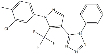 1017686-94-0 5-[1-(3-chloro-4-methylphenyl)-5-(trifluoromethyl)-1H-pyrazol-4-yl]-1-phenyl-1H-tetraazole