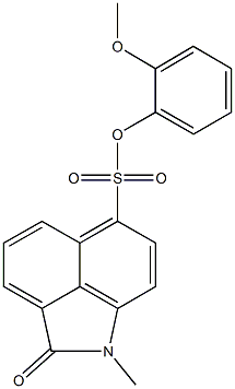 1018045-83-4 2-methoxyphenyl 1-methyl-2-oxo-1,2-dihydrobenzo[cd]indole-6-sulfonate