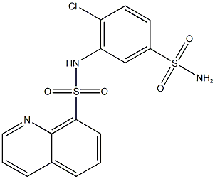 N-[5-(aminosulfonyl)-2-chlorophenyl]-8-quinolinesulfonamide Structure
