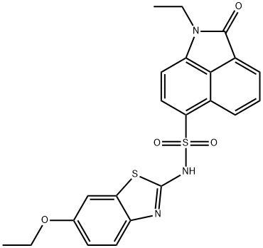 N-(6-ethoxy-1,3-benzothiazol-2-yl)-1-ethyl-2-oxo-1,2-dihydrobenzo[cd]indole-6-sulfonamide Struktur