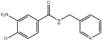 3-氨基-4-氯-N-(3-吡啶基甲基)苯甲酰胺,1018502-06-1,结构式