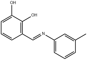 3-{[(3-methylphenyl)imino]methyl}-1,2-benzenediol,1018814-29-3,结构式