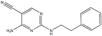 4-amino-2-[(2-phenylethyl)amino]-5-pyrimidinecarbonitrile|