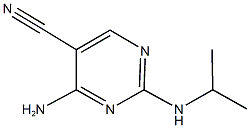 4-amino-2-(isopropylamino)-5-pyrimidinecarbonitrile 结构式