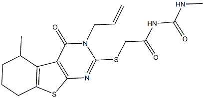 N-{[(3-allyl-5-methyl-4-oxo-3,4,5,6,7,8-hexahydro[1]benzothieno[2,3-d]pyrimidin-2-yl)sulfanyl]acetyl}-N'-methylurea|