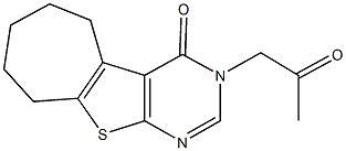 3-(2-oxopropyl)-3,5,6,7,8,9-hexahydro-4H-cyclohepta[4,5]thieno[2,3-d]pyrimidin-4-one|