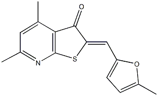 1019015-29-2 4,6-dimethyl-2-[(5-methyl-2-furyl)methylene]thieno[2,3-b]pyridin-3(2H)-one