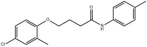 4-(4-chloro-2-methylphenoxy)-N-(4-methylphenyl)butanamide,101906-60-9,结构式