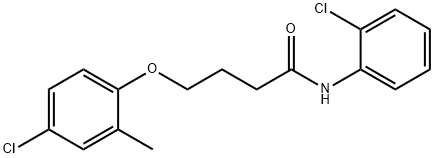 4-(4-chloro-2-methylphenoxy)-N-(2-chlorophenyl)butanamide Structure