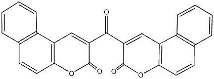 2-[(3-oxo-3H-benzo[f]chromen-2-yl)carbonyl]-3H-benzo[f]chromen-3-one Structure