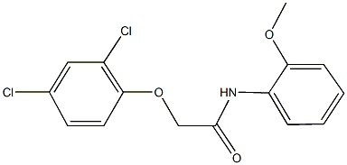 2-(2,4-dichlorophenoxy)-N-(2-methoxyphenyl)acetamide Struktur