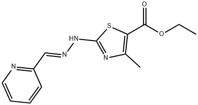 ethyl 4-methyl-2-[2-(2-pyridinylmethylene)hydrazino]-1,3-thiazole-5-carboxylate Structure