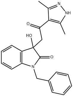 1022917-49-2 1-benzyl-3-[2-(3,5-dimethyl-1H-pyrazol-4-yl)-2-oxoethyl]-3-hydroxy-1,3-dihydro-2H-indol-2-one