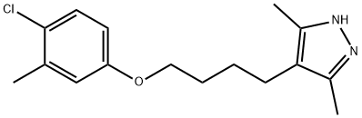 4-[4-(4-chloro-3-methylphenoxy)butyl]-3,5-dimethyl-1H-pyrazole Structure