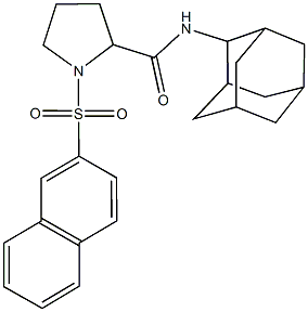 1025062-89-8 N-(2-adamantyl)-1-(2-naphthylsulfonyl)-2-pyrrolidinecarboxamide