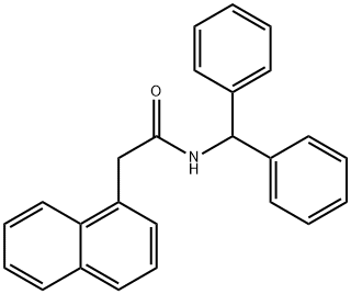 N-benzhydryl-2-(1-naphthyl)acetamide Structure