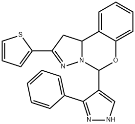 5-(3-phenyl-1H-pyrazol-4-yl)-2-(2-thienyl)-1,10b-dihydropyrazolo[1,5-c][1,3]benzoxazine|