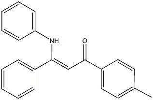 3-anilino-1-(4-methylphenyl)-3-phenyl-2-propen-1-one Structure