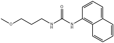 N-(3-methoxypropyl)-N'-(1-naphthyl)urea Structure