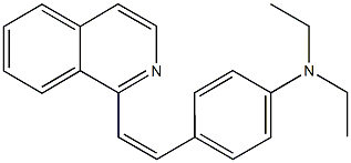 N,N-diethyl-N-{4-[2-(1-isoquinolinyl)vinyl]phenyl}amine Structure