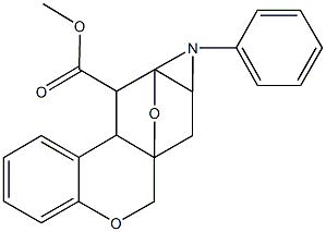 methyl 15-phenyl-10,16-dioxa-15-azapentacyclo[10.3.1.0~1,14~.0~3,12~.0~4,9~]hexadeca-4,6,8-triene-2-carboxylate Structure