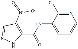 N-(2-chloro-3-pyridinyl)-4-nitro-1H-pyrazole-5-carboxamide Structure