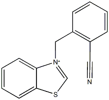 3-(2-cyanobenzyl)-1,3-benzothiazol-3-ium Struktur